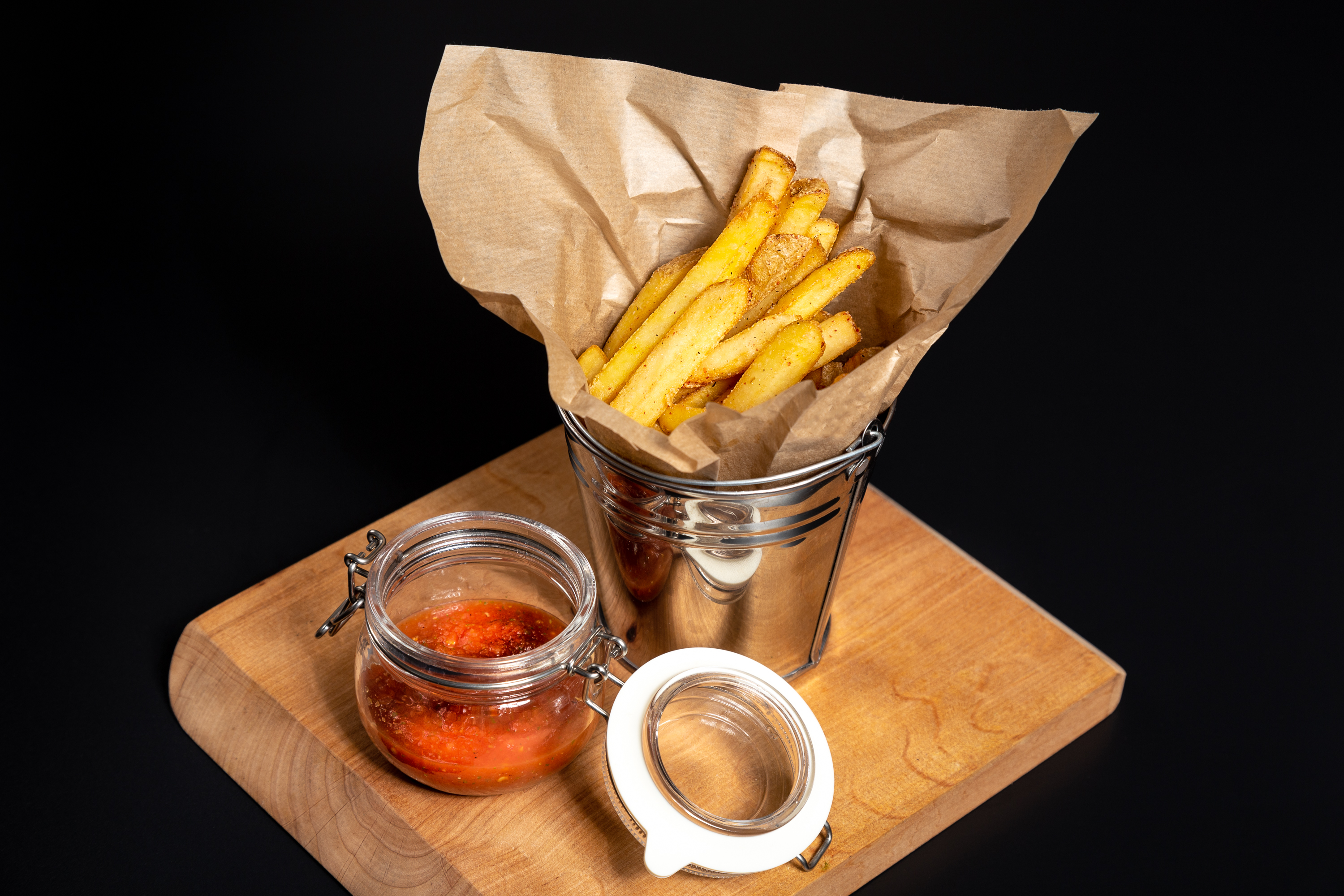 Fries & dip — AI enhanced